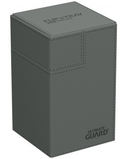 Κουτί καρτών  Ultimate Guard Flip`n`Tray 100+ XenoSkin - Monocolor Grey (100+τεμ)